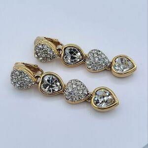 Swarovski Gold Plated Heart Earrings #1942